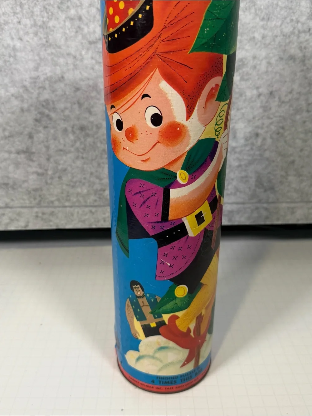 Giant 27-inch Outline Puzzle - 56 Super-Size Pieces Jack & The Bean Stalk